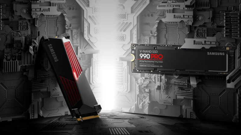 Disque SSD M.2 NVMe PCIe 4.0 Samsung 990 PRO pour PC et Portables