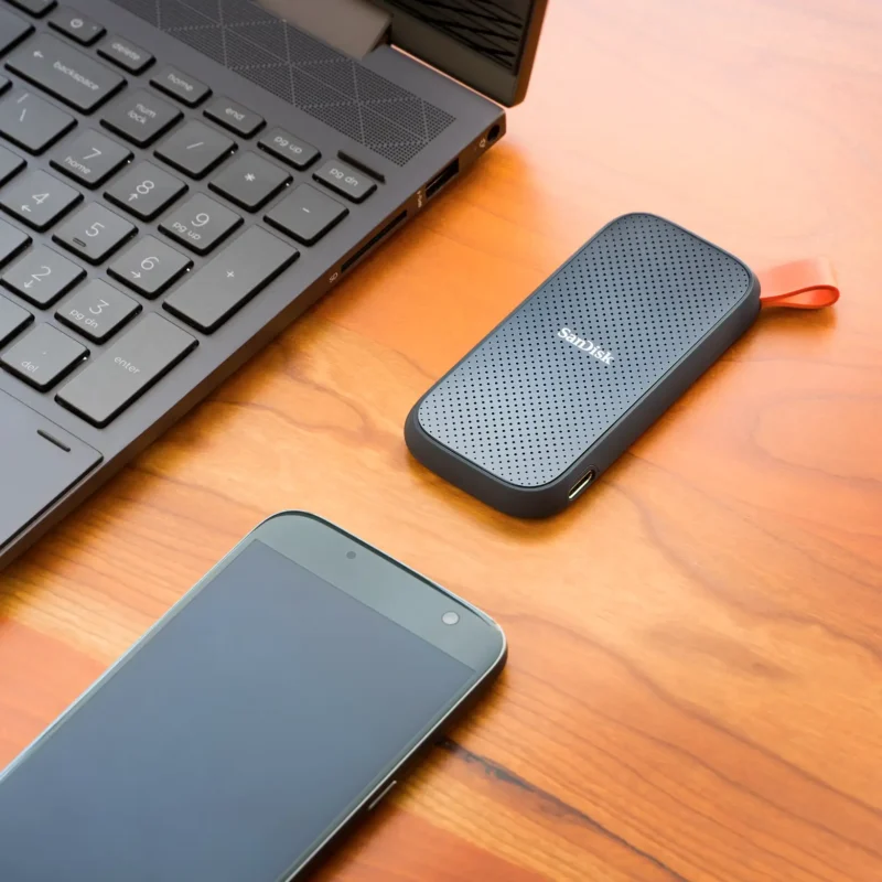 Sandisk E30 Mobile Solid State Drive Type-C Usb3.2 Interface Is Compact And Portable And Compatible With Laptops