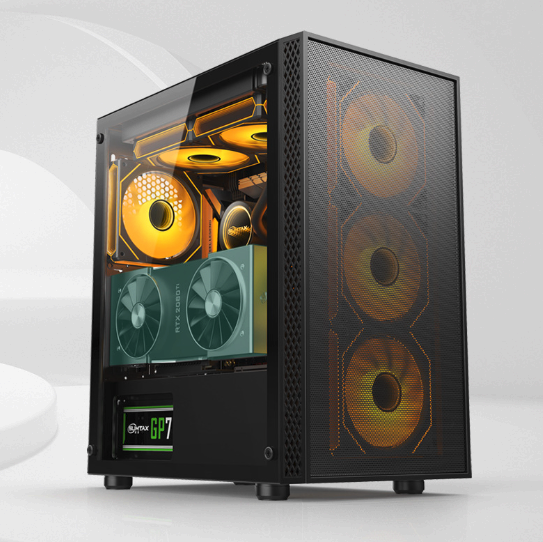 Boîtier PC Gamer Mini Tour Micro-ATX / ITX – Double Verre Trempé & Haut Flux d'Air