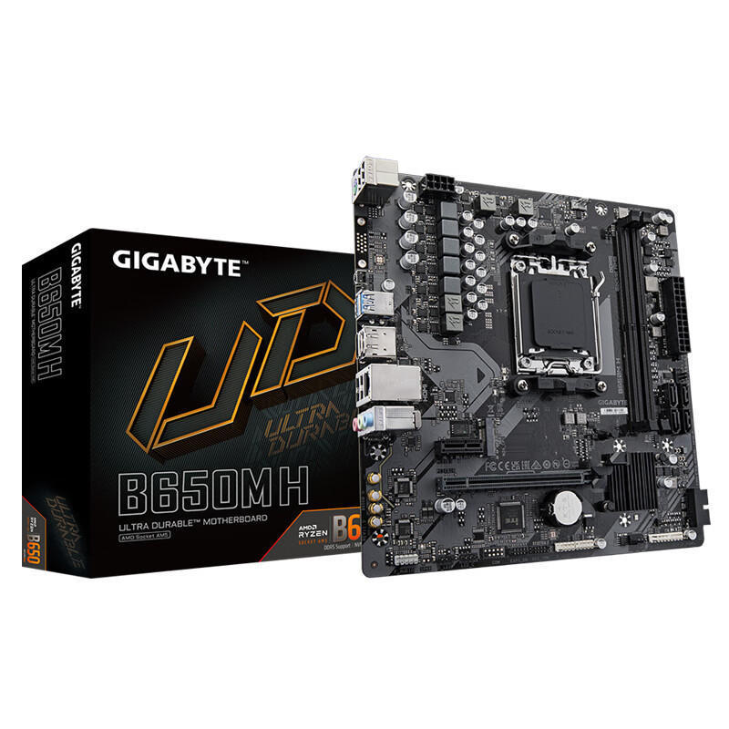 Carte mère Gigabyte B650M H - Socket AM5, DDR5, Micro-ATX