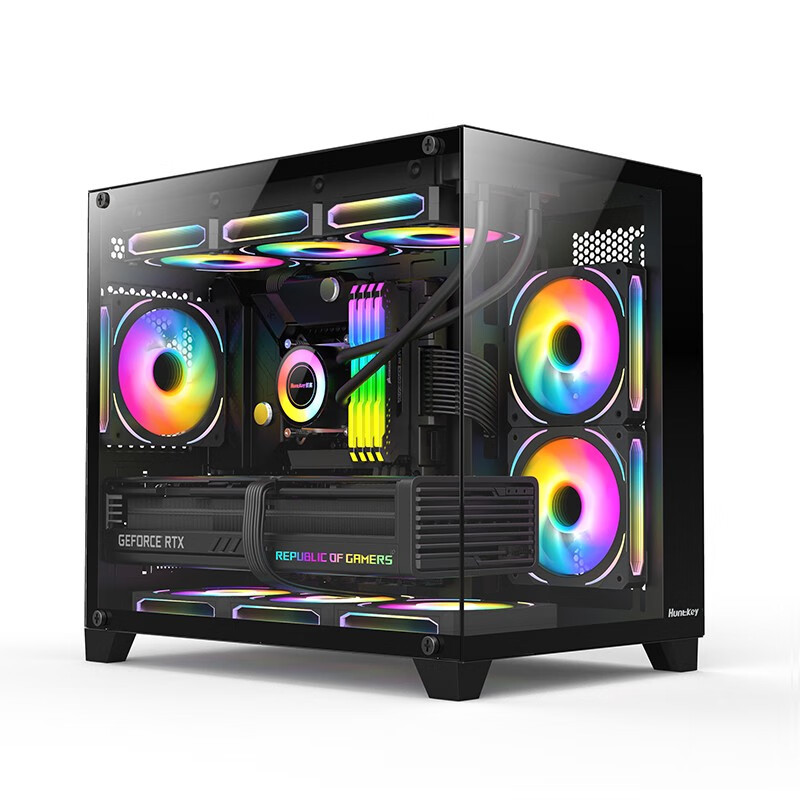 Boîtier PC Gamer Huntkey S960 Blizzard X - Vue Panoramique & Montage Vertical