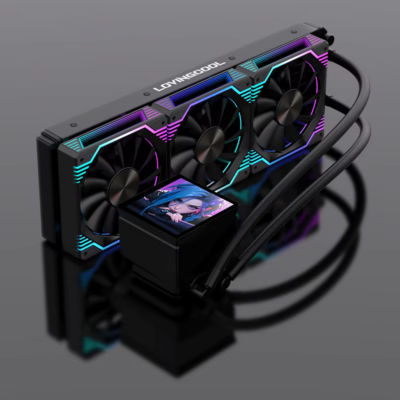 Lovingcool 240/360 mm ARGB Liquid CPU Cooler with 4" Custom Display, Intel & AMD Compatible
