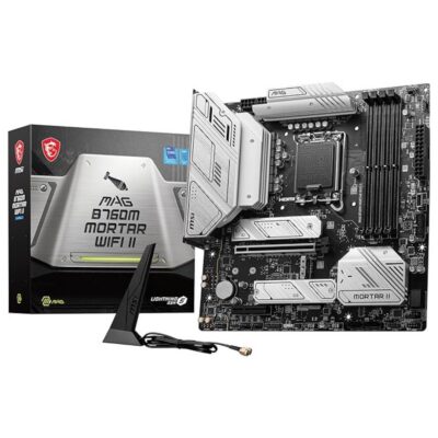 MSI MAG B760M Mortar WiFi II Motherboard – DDR5, LGA 1700, Intel 13th/14th Gen Compatible