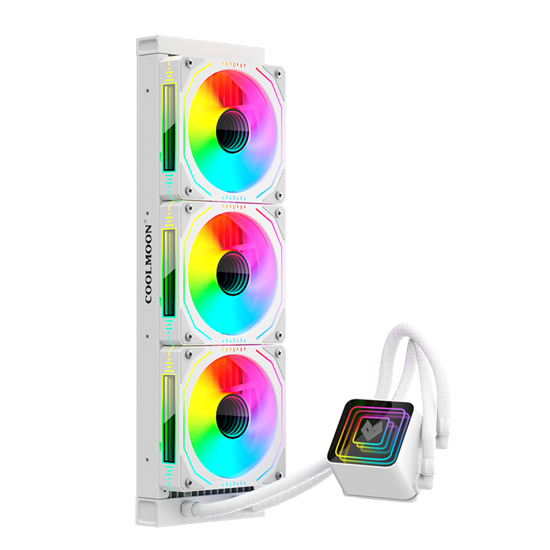 COOLMOON Ice River 360 Water Cooling Heatsink Computer Host Integrated Lens ARGB Silent CPU Cooler