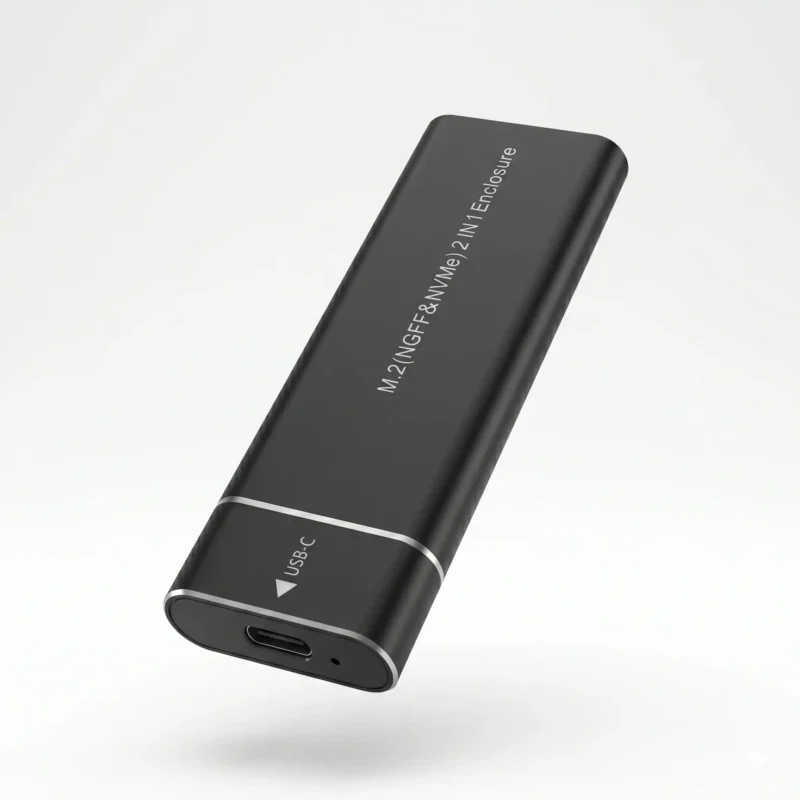 M.2 Hard Disk Box Supports NVMe Protocol SSD To USB3.1 Solid Metal Type-c High-speed External Solid State