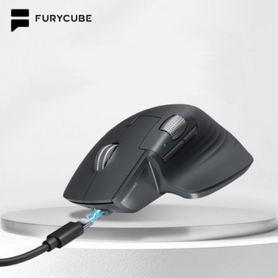Furycube A1 Wireless Gaming Mouse PAW3212 Tri-Mode Dual-Wheel RGB