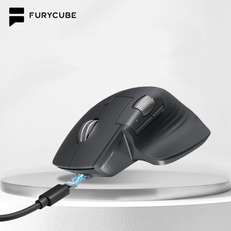 Furycube A1 Wireless Gaming Mouse PAW3212 Tri-Mode Dual-Wheel RGB