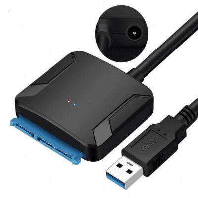 USB 3.0 to SATA Adapter for 2.5/3.5-Inch SSD and Hard Drive – Universal External Data Transfer Cable