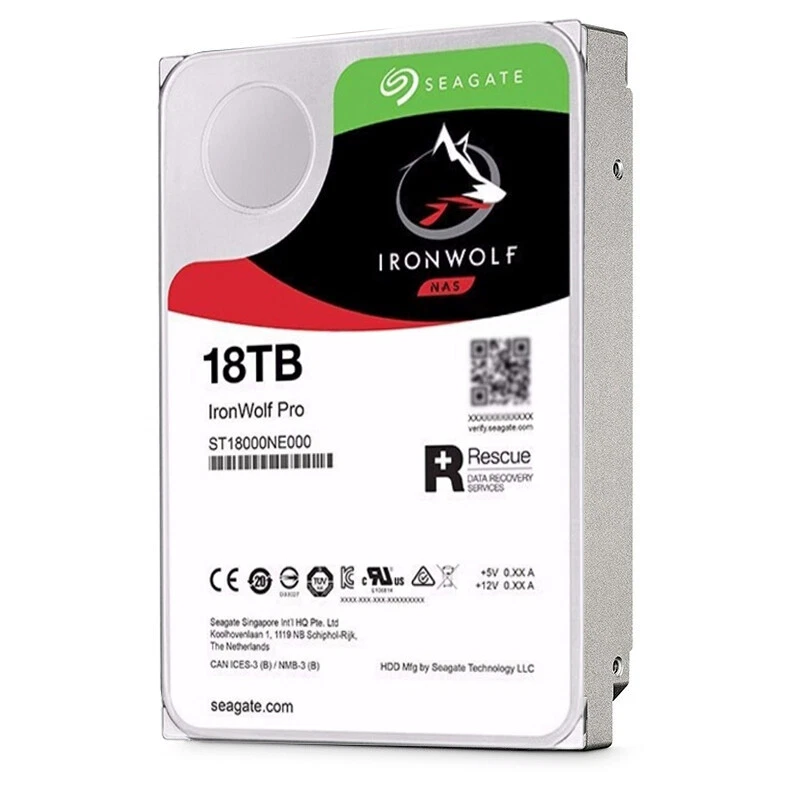 Seagate IronWolf NAS Internal Hard Drive 1T, 4TB, 6TB, 8TB, 10TB, 12TB, 16TB, 18TB – 3.5-Inch SATA HDD