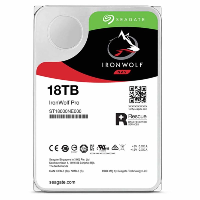 Seagate IronWolf NAS Internal Hard Drive 1T, 4TB, 6TB, 8TB, 10TB, 12TB, 16TB, 18TB – 3.5-Inch SATA HDD